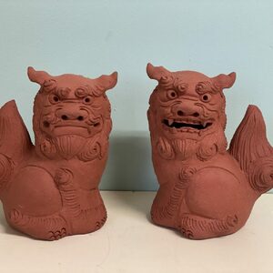 シーサー (小・赤) やちむん 沖縄土産 シーサー シーサー シーサー シーサー シーサー 