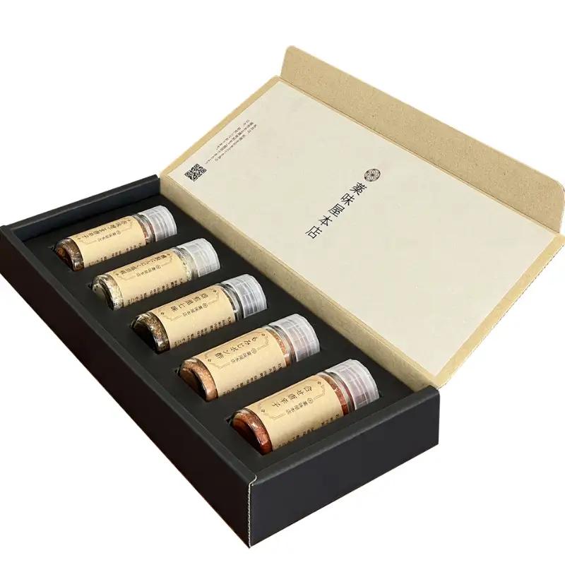 薬味詰合せ５本セットA（焙煎黒七味・柚子胡椒・もみじポン酢・燻製にんにく塩胡椒・赤味噌ごま唐辛子）【omad0004】
