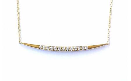 Aufino 22K 22金 ダイヤモンド ネックレス ジュエリー アクセサリー 人気 おすすめ レディース ダイヤ0.13ct カラット ゴールド ダイヤモンド  山梨県 甲斐市 AQ-97 SJ-