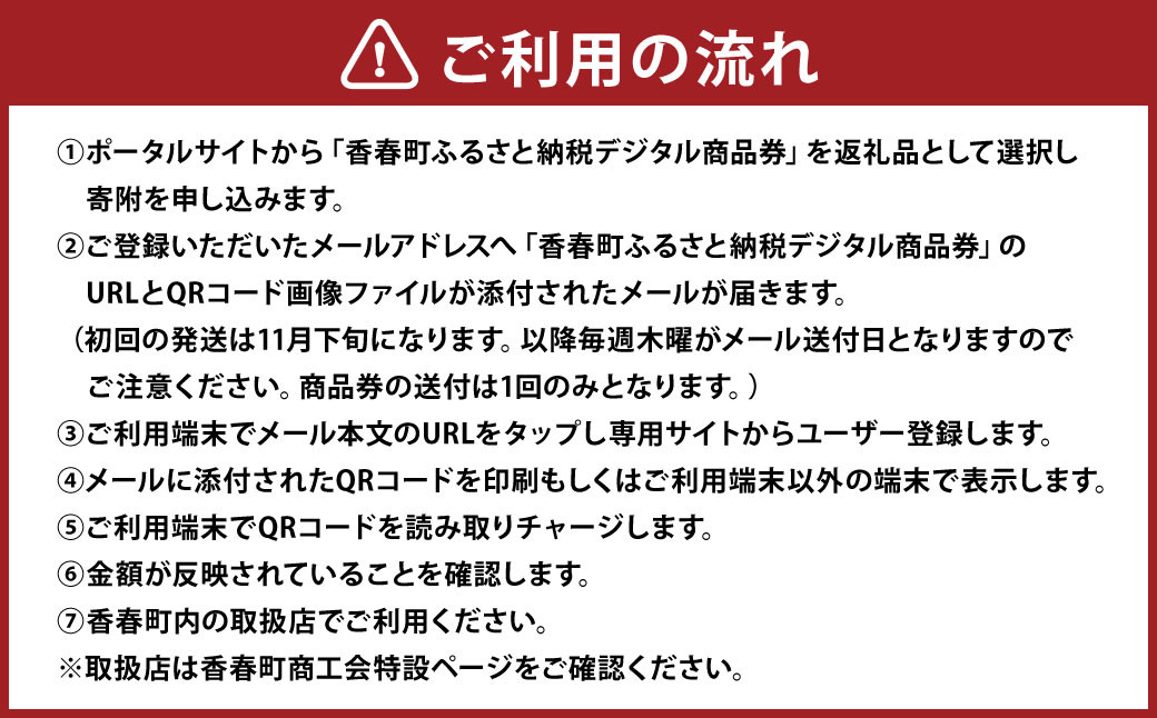 香春町 ふるさと納税 デジタル商品券 3,000円分