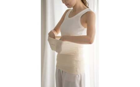 メリノウールの冷えとりハラマキ【ナチュラル】 1個 ／ 腹巻き 温活 レディース 婦人 美肌ケア 美容 冷え 冷え改善【wool003】