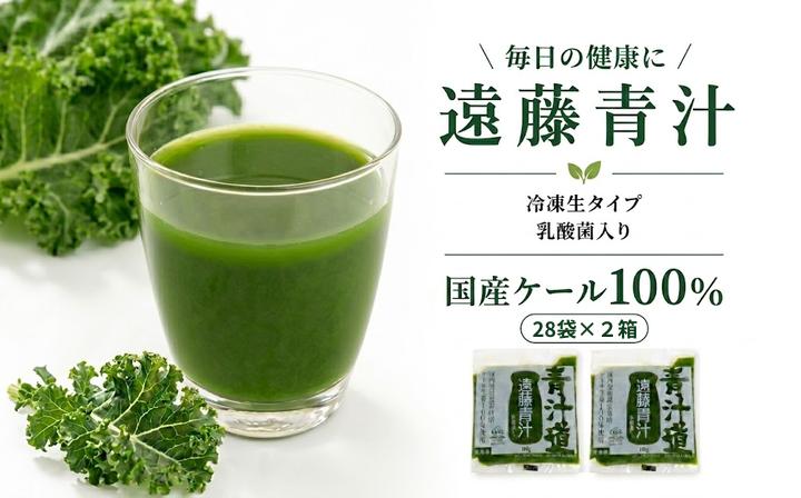 
                  遠藤青汁 【生】 冷凍 2箱 5.6kg( 100g × 56袋 ) | 健康 美容 乳酸菌 国産 ケール ビタミン ミネラル 食物繊維 冷凍 ロングセラー お試し青汁 遠藤青汁 新鮮 高知県 南国市
                