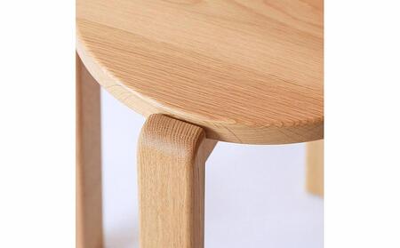 旭川家具　山室家具製作所　ALTO(アルト)　No.1　丸スツール　ナラ　LA色