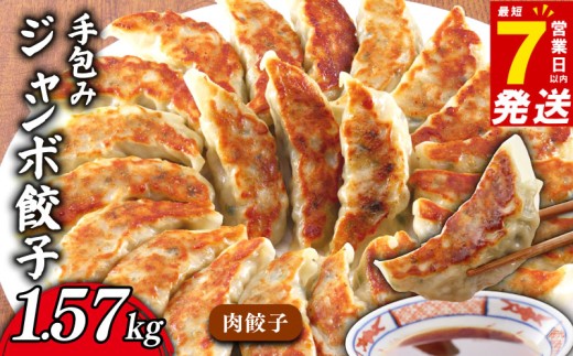 ＼最短7営業日以内発送／ ギョーザ 小分け 1.57kg ( 15個 × 3P ) ジャンボ 1個35g 解凍不要 肉餃子 冷凍 ビッグ 手包み たっぷり 大満足 ぎょうざ 餃子 ギョウザ 国産 豚肉