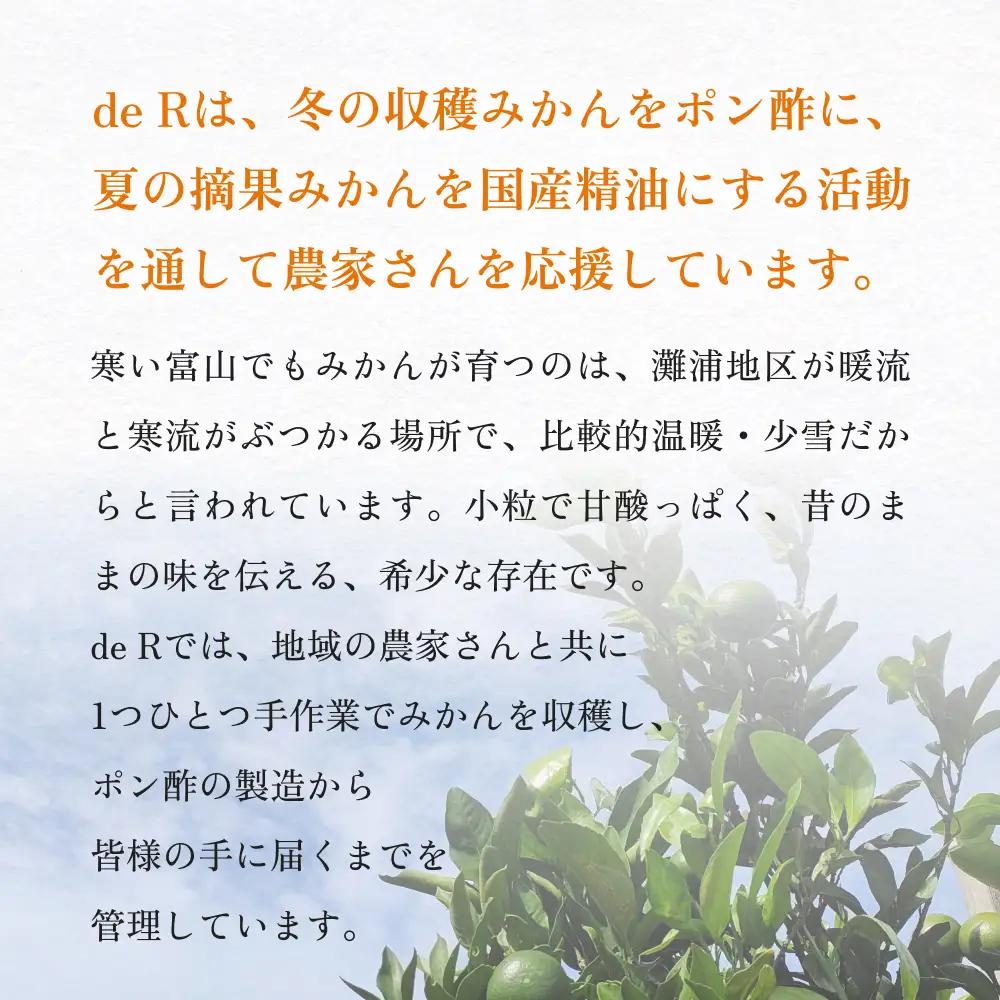氷見のみかんポン酢 灘浦みかん使用 120mL | ポン酢 食品添加物不使用