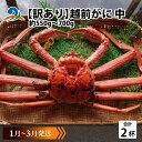 【ふるさと納税】【訳あり】 越前がに 中 (約550g～700g)×2杯【1月～3月発送】 / 雄 ズワイガニ ずわいがに ズワイ蟹 越前ガニ ボイル 冷蔵 南越前町 送料無料