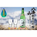 【ふるさと納税】純米大吟醸 八海山 720ml 1本 日本酒 冷酒グラス 70ml 冷酒 グラス 2個 セット 辛口 四合瓶 酒 お酒 晩酌 贈り物 贈答 プレゼント ギフト 新潟県 南魚沼市 | お酒 さけ 人気 おすすめ 送料無料 ギフト