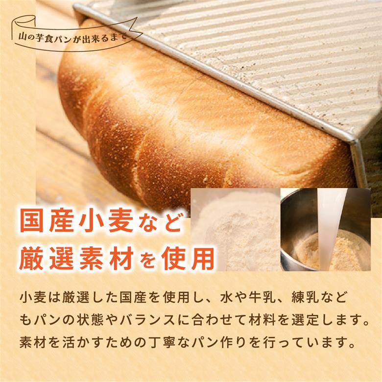 山の芋 食パン 3種セット ふるさと納税 パン ぱん セット 国産小麦 食パン 山の芋 朝食