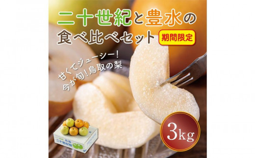 
                  二十世紀と豊水の食べ比べセット 3kg【まえた農園】
                