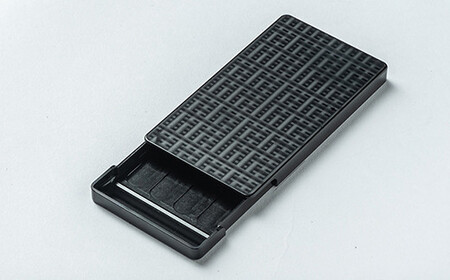 ジュラルミン 名刺入れ （駕籠 黒） ｜美光技研  名刺ケース 名刺入れ 名刺入 アルミ