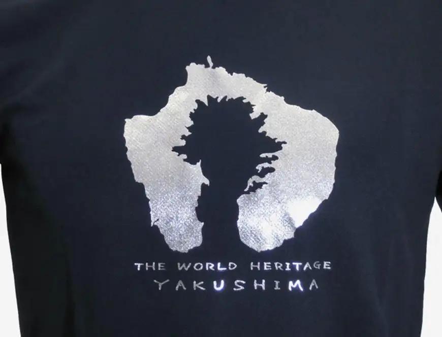 やくＴ（屋久島Ｔシャツ）・島＆縄文杉＜ネイビー／サイズLL＞