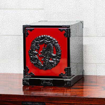 ふるさと納税 利府町 仙台箪笥 舟箪笥 前朱色漆・側黒呂漆塗り |  | 01