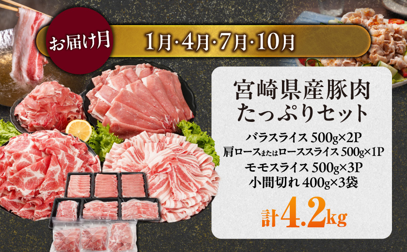 ≪6回連続お届け≫とにかくお肉大好き!宮崎牛と宮崎県産豚定期便L(総重量16.4kg)〔T168-6-N201〕