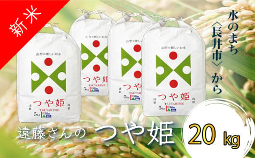 【令和6年産新米】【オーガニック米】遠藤さんの「つや姫」20kg(5kg×4袋)_A135(R6)