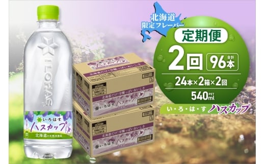 【２ヶ月定期便】い・ろ・は・す ハスカップ　540mlPET×48本｜コカ・コーラ 飲料 ドリンク 飲み物 水 北海道 札幌市