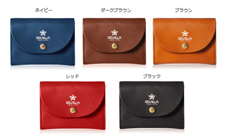 職人仕上げ 牛革 フラップ 手のひらサイズ 極小財布 男女兼用 日本製 静岡県 牧之原市 REVOLLA