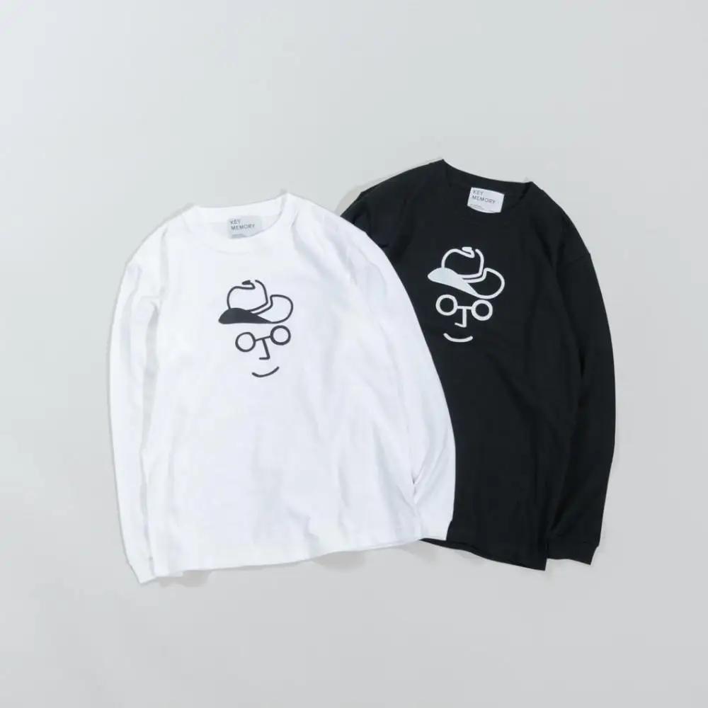 《3》【KEYMEMORY 鎌倉】カウボーイハットイラストロングTシャツ BLACK