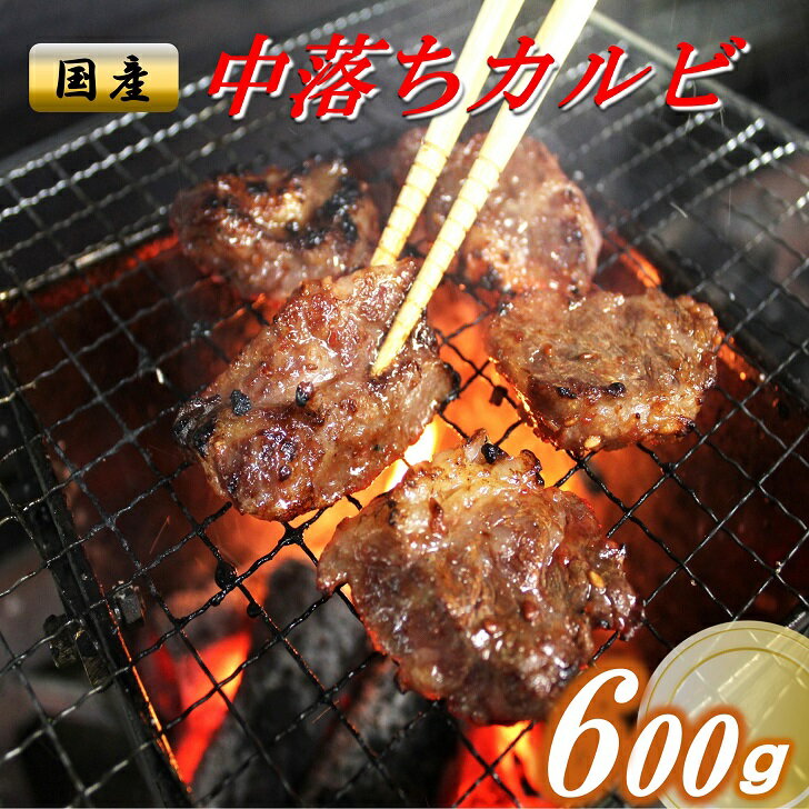 【ふるさと納税】国産牛中落カルビ600g(200g×3パック入)