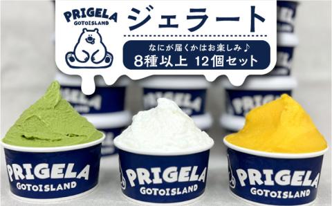 ジェラート 12個セット 8種以上 お取り寄せ スイーツ アイスクリーム 食べ比べ 五島市/PRIGELA [PFV002]