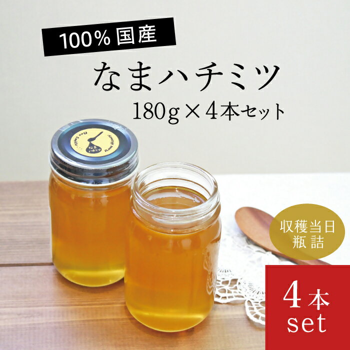 【ふるさと納税】なまハチミツ180g　4本セット（013_5002）