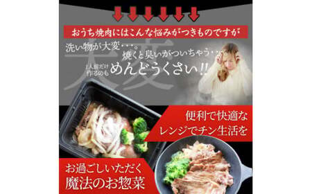 レンジで簡単ハラミ焼肉　250g×10食セット　（総重量2.5kg）野菜入り_mk146-238