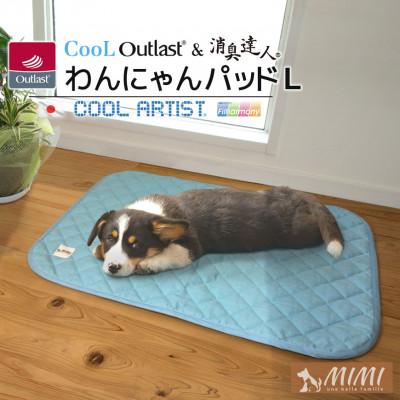 ふるさと納税 蒲郡市 「MINI」クールアウトラスト&amp;消臭達人 わんにゃんパッドL_【G0400】
