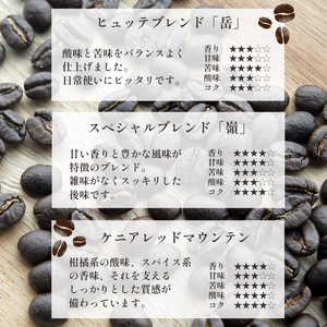 自家焙煎 珈琲ヒュッテ こだわり コーヒー豆 200g × 3袋 セット