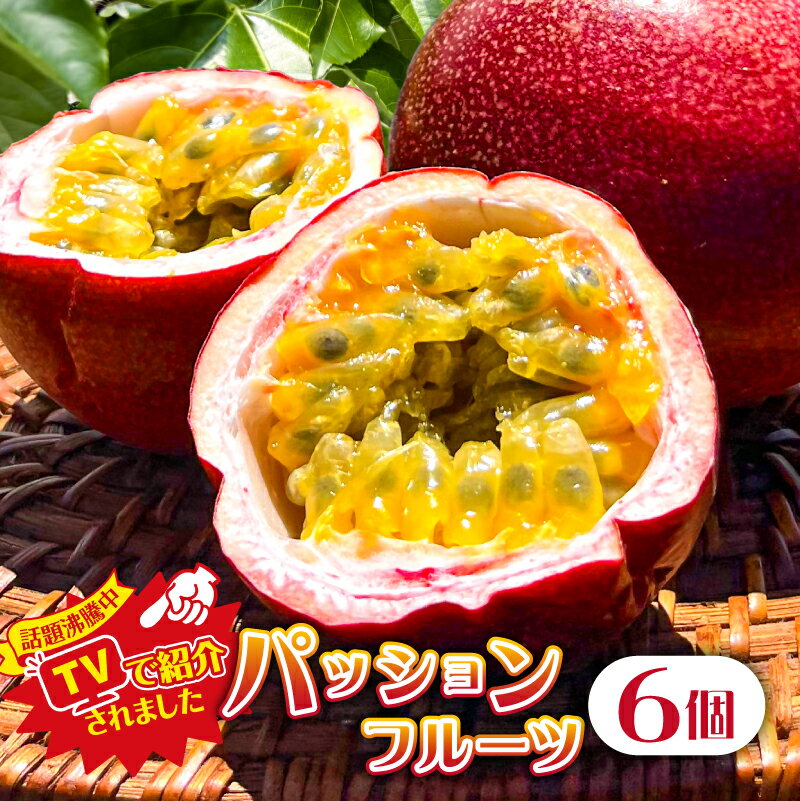 【ふるさと納税】【TVで紹介！】パッションフルーツ6個 果物 フルーツ パッションフルーツ 甘味 酸味 トロピカル ヨーグルト アイス ギフト