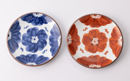 いげ皿染ソフィア(赤)21cm1点 NAZ501 