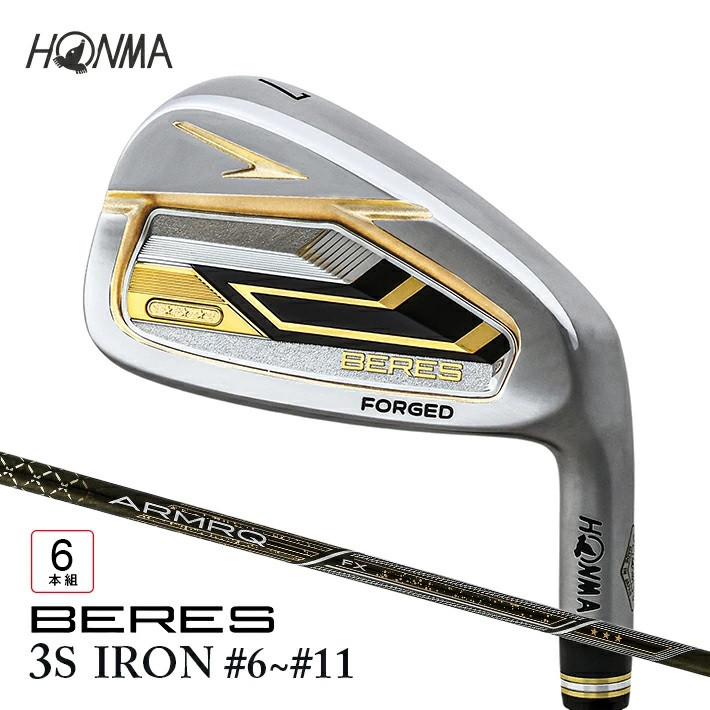 
            本間ゴルフ BERES 09 3S IRON #6~#11(6本組)　ゴルフクラブ アイアン セット SHG0064
          