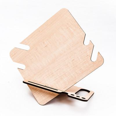 ふるさと納税 大木町 【国産/雑貨】スマホスタンド011 約27cm幅 《メープル色 デザインA》(大木町) CK218