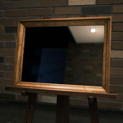 ふるさと納税 江南市 アメリカンデザイン　ウォールミラー　THE CLASSIC【国産杉無垢材使用】 |  | 01