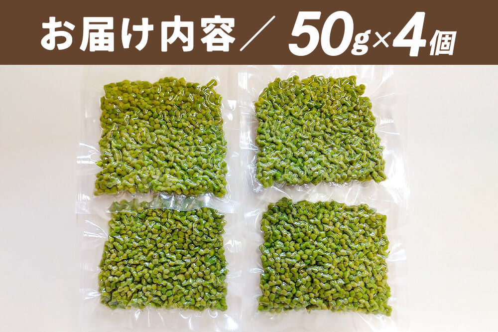 塩蔵実山椒 50g×4個 手作り  秋田県 北秋田阿仁産 [自家製 手作り]