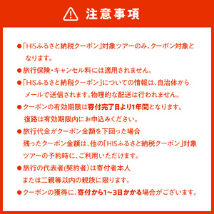 北海道札幌市の対象ツアーに使えるHISふるさと納税クーポン30,000円分
