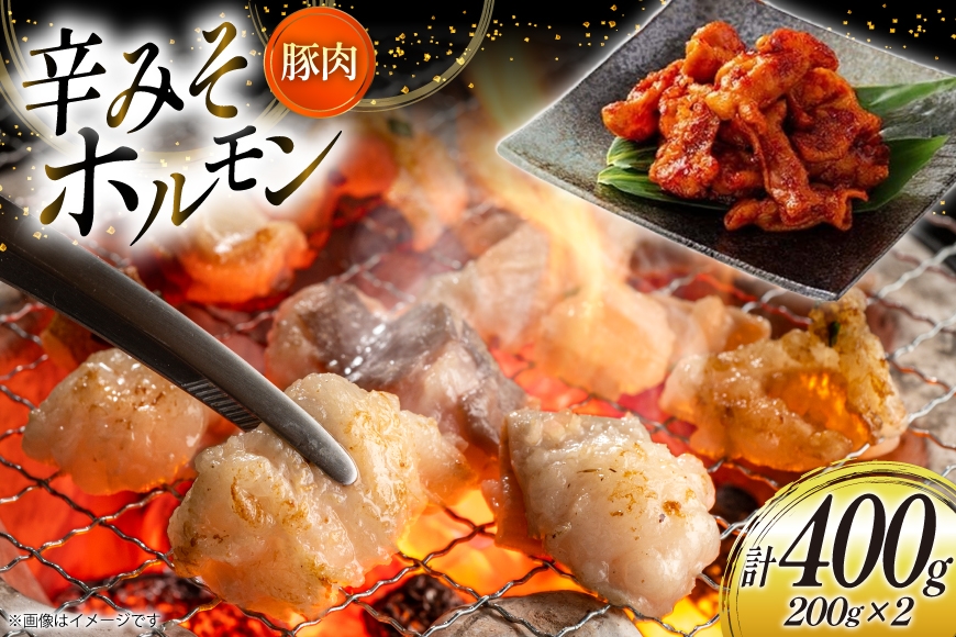 
            豚肉 ホルモン 辛みそホルモン 200g 2p 計400g [りんご苑 山形県 高畠町 tk06ays660005] 焼肉 やきにく 国産 豚 味付き 辛みそ 味噌 小分け 簡単 手軽 調理 おかず 冷凍
          