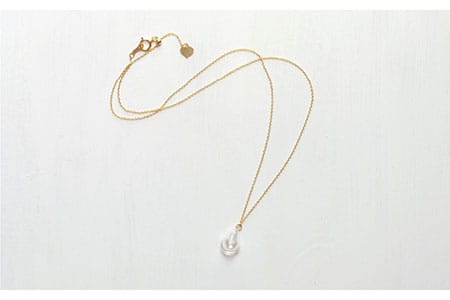 アロマネックレス しずく／アイス クリア K14GF《糸島》【タビノキセキ】アクセサリー／ネックレス／ガラスアクセサリー [ADB018] ネックレス チェーン レディース ペンダント 精油 アクセサ