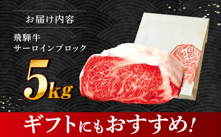飛騨牛 極上 サーロイン ブロック 5㎏ 多治見市 / サーロイン 養老ミート サーロイン 冷凍 サーロイン 和牛 サーロイン ギフト サーロイン[THG014]