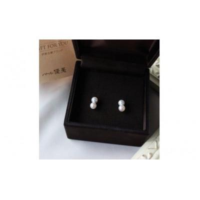 ふるさと納税 志摩市 志摩産 アコヤ真珠 5.5-6ミリ ベビーパール ダブルピアス