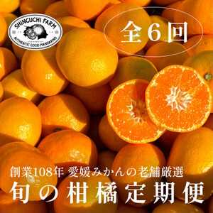 【発送月固定定期便】旬の厳選柑橘をお届け。柑橘定期便【新口農園厳選】【H70-41】全6回【4055158】