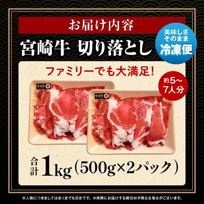 牛肉 切り落とし 牛肉[宮崎牛 1kg]
