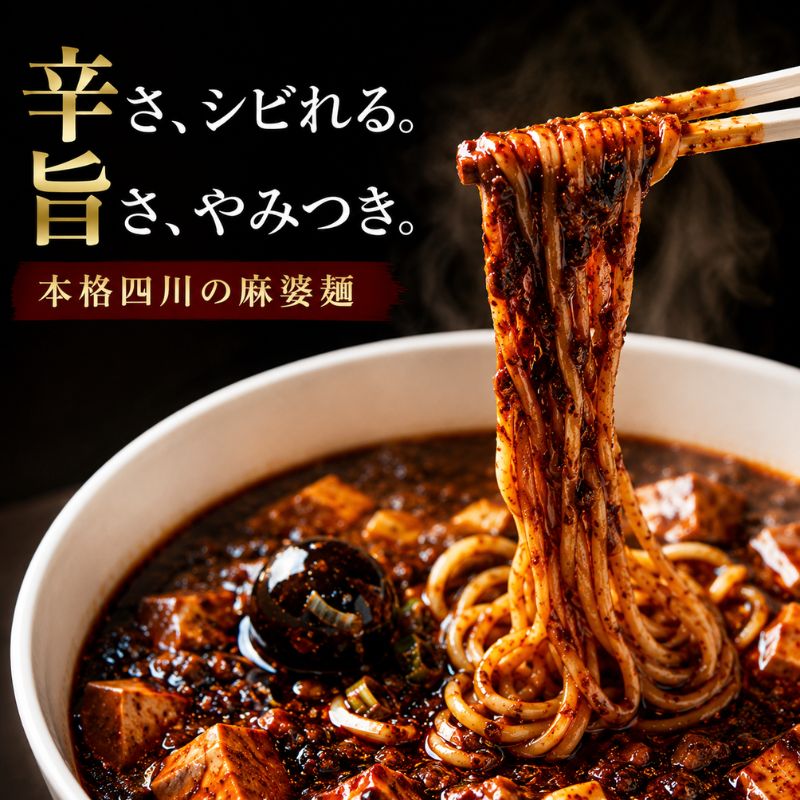 麻婆麺 ラーメン 龍馬軒 本格四川麻婆麺セット 4食 中華 四川 冷凍 グルメ お取り寄せ 新潟ラーメン 送料無料　
