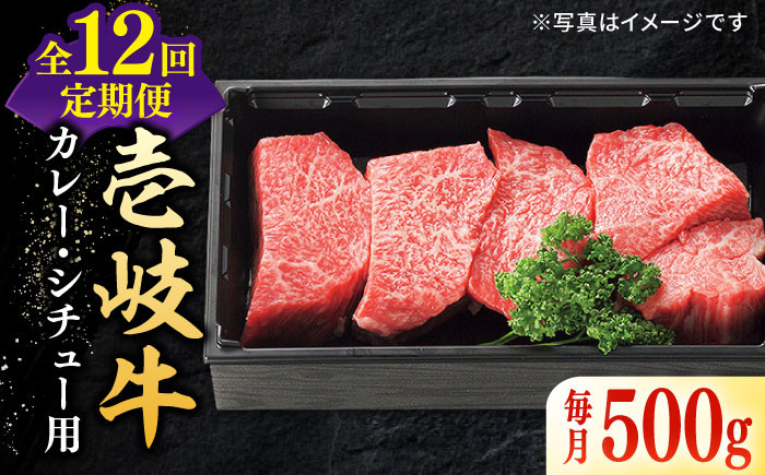 
【全12回定期便】 特選 壱岐牛 すね肉 500g（カレー・シチュー用）《壱岐市》【太陽商事】[JDL084] 肉 牛肉 黒毛和牛 ブランド牛 カレー シチュー 赤身 チマキ 煮込み ブロック 144000 144000円
