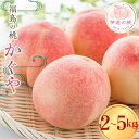 【ふるさと納税】数量が選べる 福島県産 かぐや 2kg 3kg 5kg 2024年8月中旬～2024年8月下旬発送 先行予約 予約 大玉 固め 伊達の桃 桃 もも モモ 果物 くだもの フルーツ 国産 食品 F20C-732var