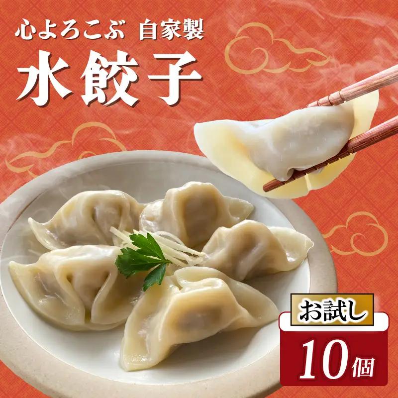 【お試し】水餃子 自家製水餃子 10個（10個入り×1袋）餃子 冷凍餃子 冷凍ギョーザ ギョーザ 冷凍ぎょうざ 中華 ギョウザ ぎょうざ 点心 スイギョウザ 中華料理 お試し用 5000円 五千円 ラーメンやんぐ 静岡県 三島市