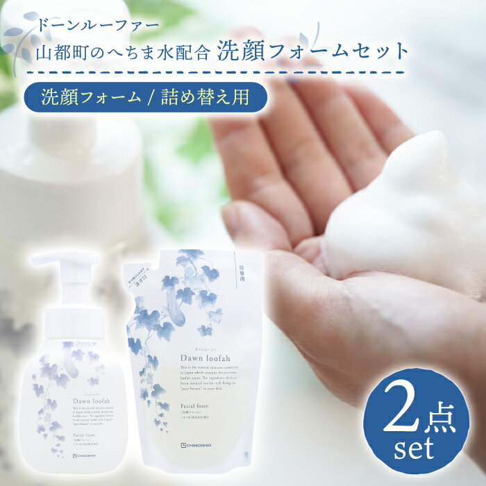 【ふるさと納税】基礎化粧品 ドーンルーファ シリーズ 洗顔フォーム 2点セット ( 泡洗顔料 × 1本 泡洗顔詰替え用 × 1袋 ) スキンケア【株式会社 地の塩社】[YAS008]