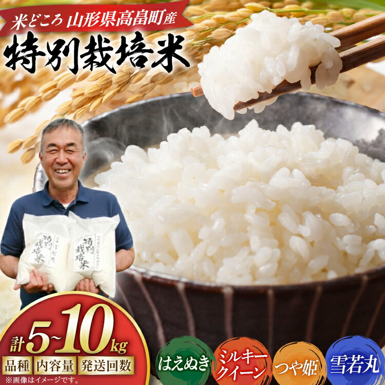 【ふるさと納税】 米 令和7年産 選べる定期便・品種・内容量 5kg 10kg 3回 6回 はえぬき つや姫 ミルキークイーン 雪若丸 定期 お米 こめ 白米 精米 ごはん 5キロ 10キロ [渡部ファーム 山形県 高畠町 tk06ays810045]