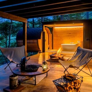 【八ヶ岳PRIVATEWOODS NADA】プライベートサウナ付グランピング宿泊券(60000円分)【1653523】
