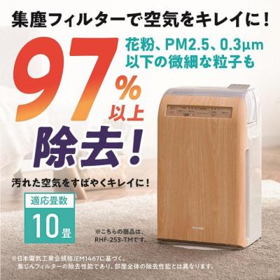 ふるさと納税 角田市 加湿空気清浄機 10畳デザインモデルRHF-253-WM白木目 |  | 02