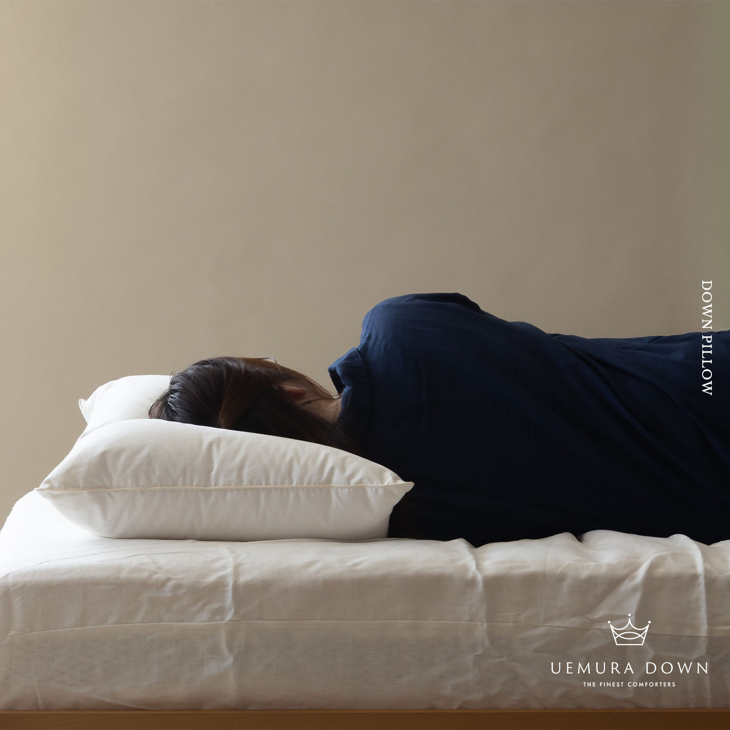 1189  UEMURADOWN【ホワイトグース93％】ラグジュアリーホテル仕様 羽毛枕【標準の高さ：350g】