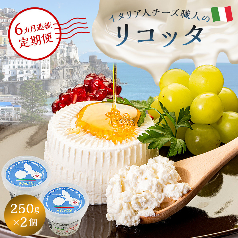 
            【定期便】リコッタ Ricotta 250g 2個セット(6カ月連続お届け)【岐阜県 可児市 しぼりたて 高品質 生乳 フレッシュ 柔らかい クリーム 食感 ミルク 風味 甘み チーズ】
          
